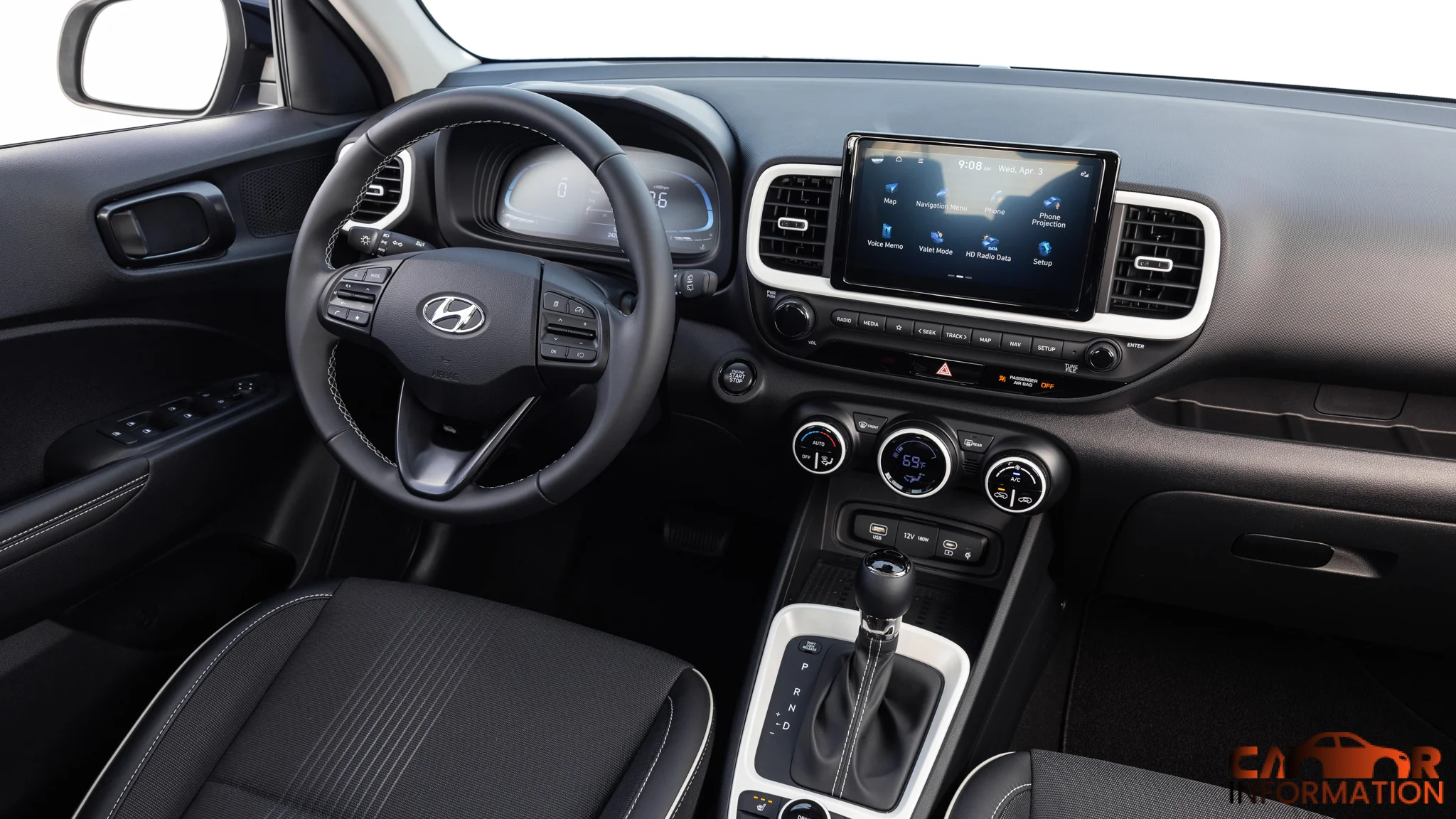 2025 Hyundai Venue cabin interior dashboard design