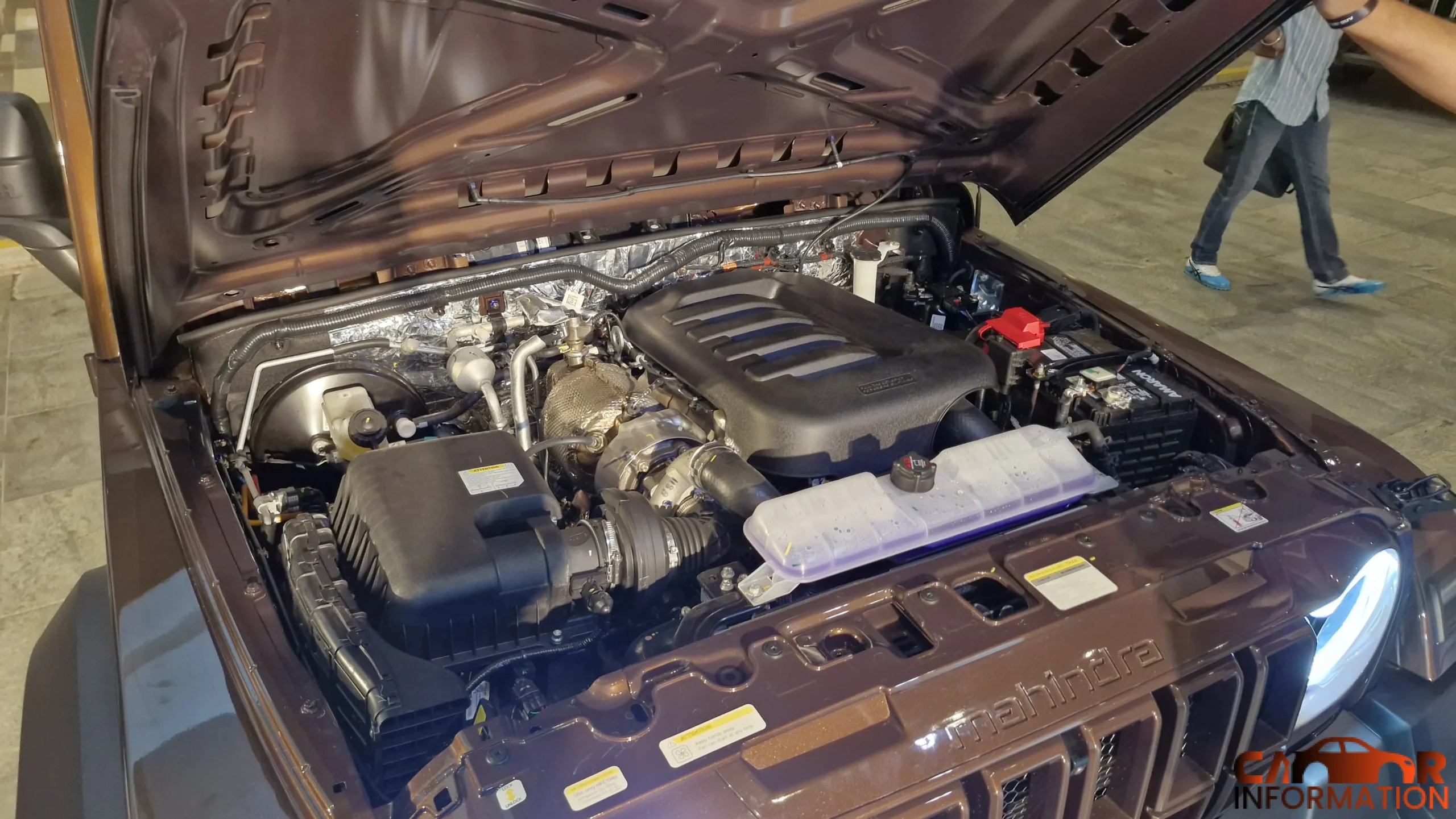 Tata Harrier vs Mahindra Thar Roxx engine bay performance specifications
