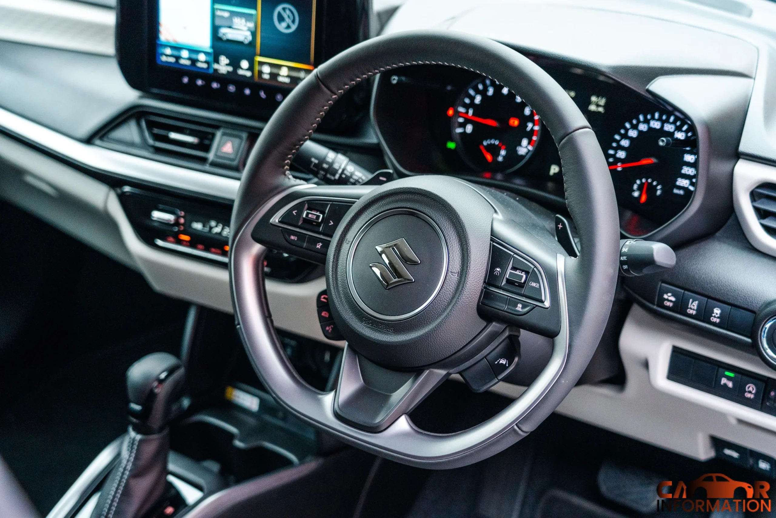 New Maruti Swift LXi cabin interior dashboard design