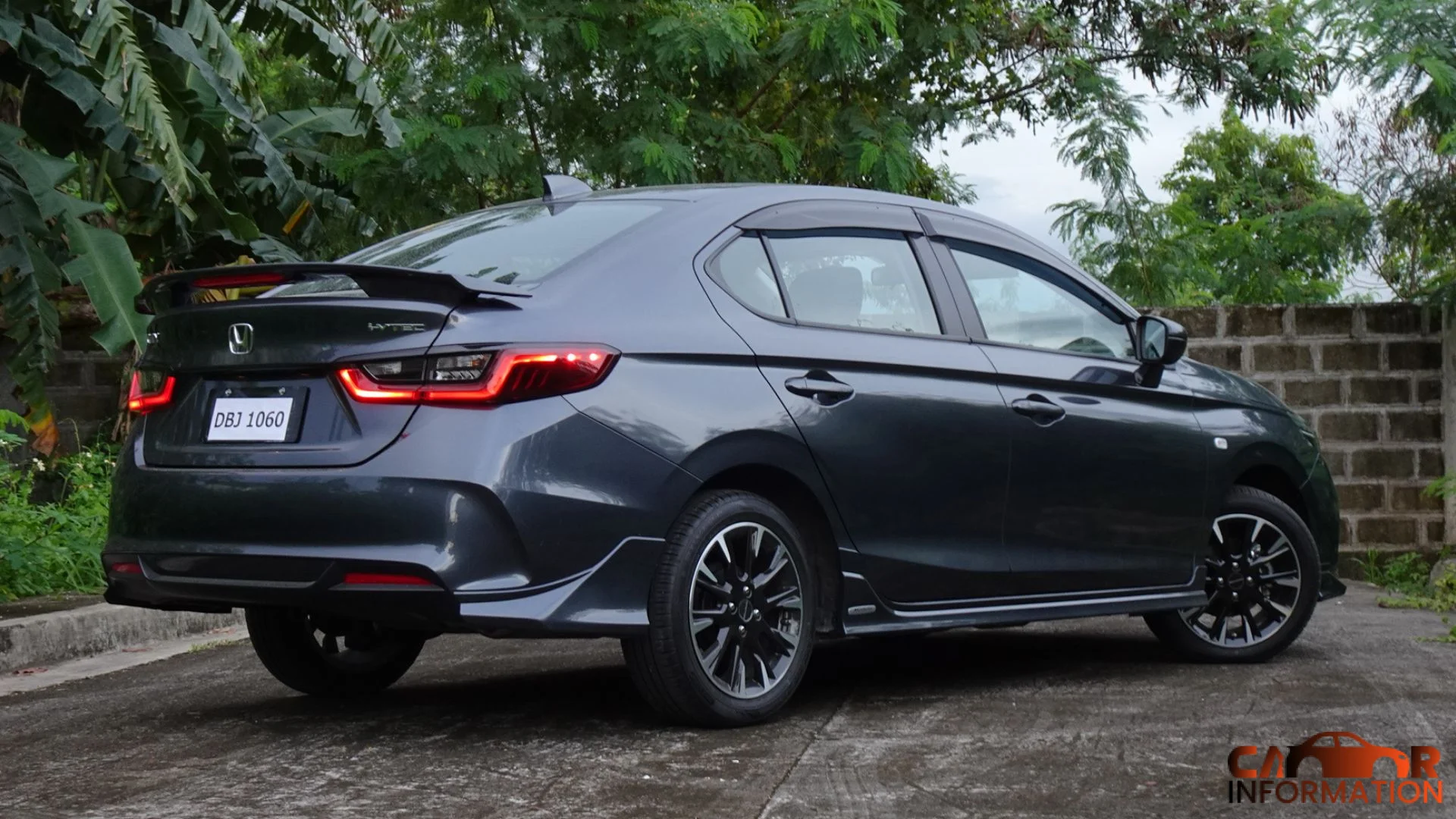 New Honda City rear profile styling