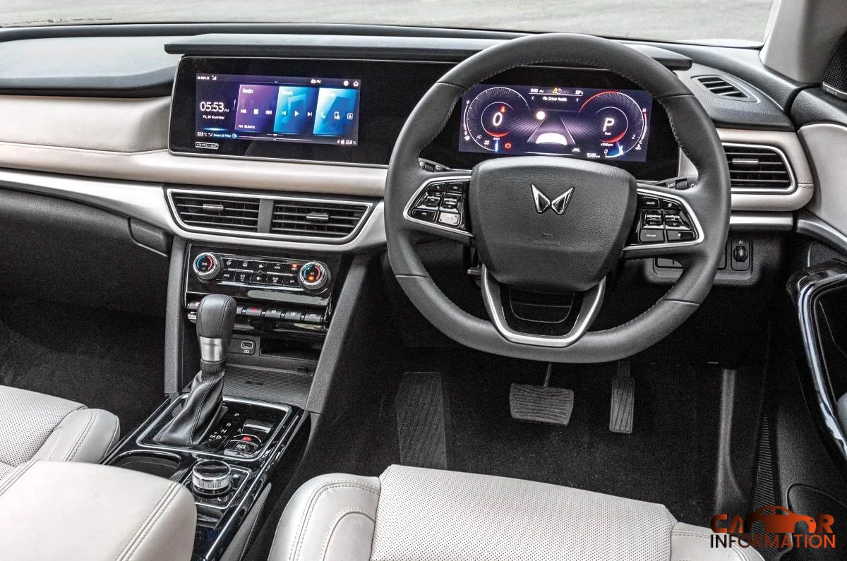 Mahindra XUV700 AX Base Model cabin interior dashboard design