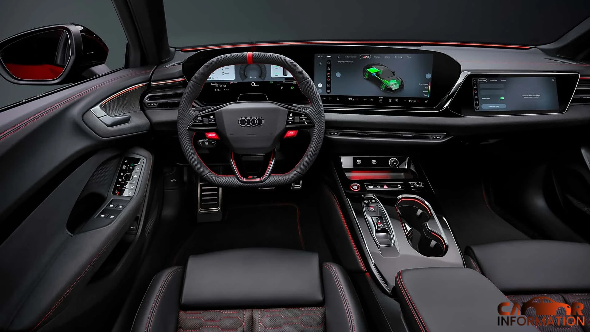 2026 Audi RS5 cabin interior dashboard design