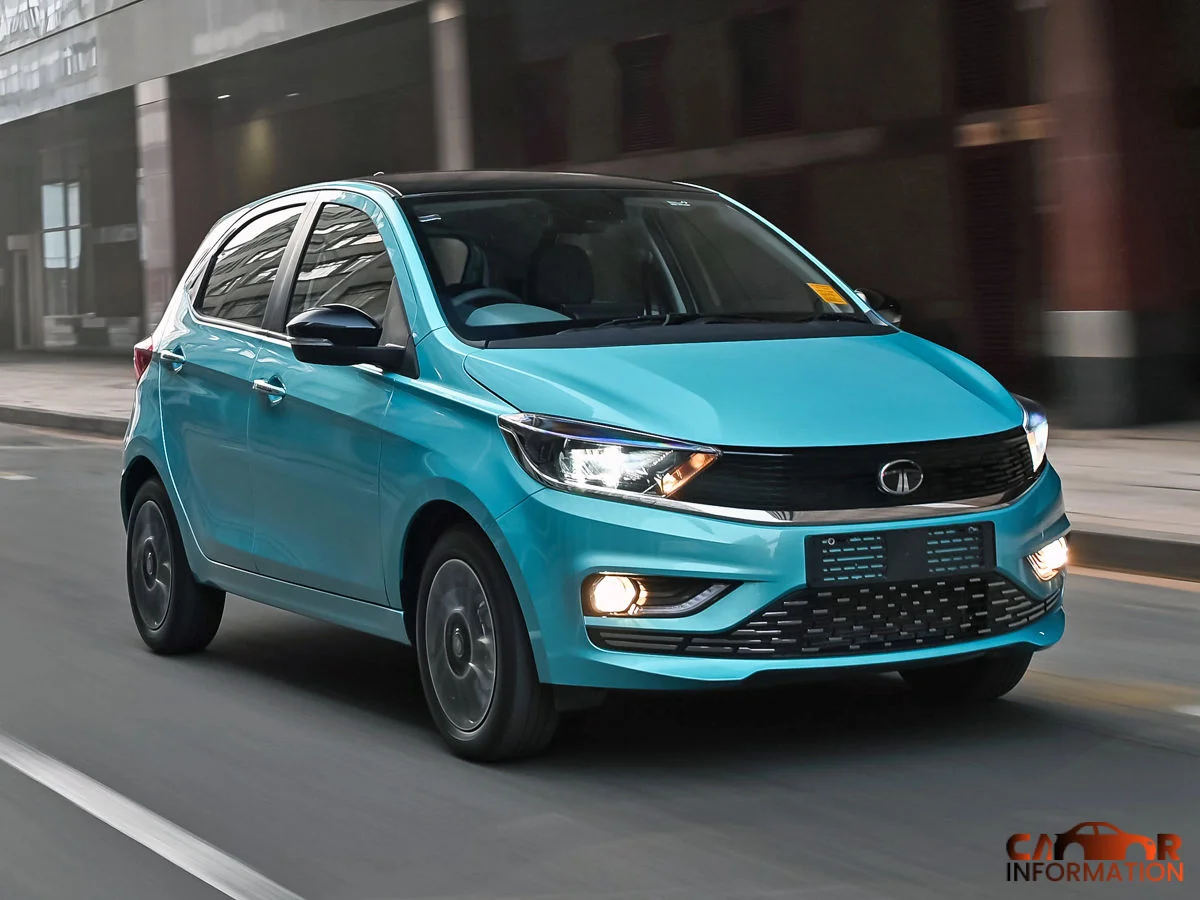 New Tata Tiago Electric Range side profile alloy wheels design