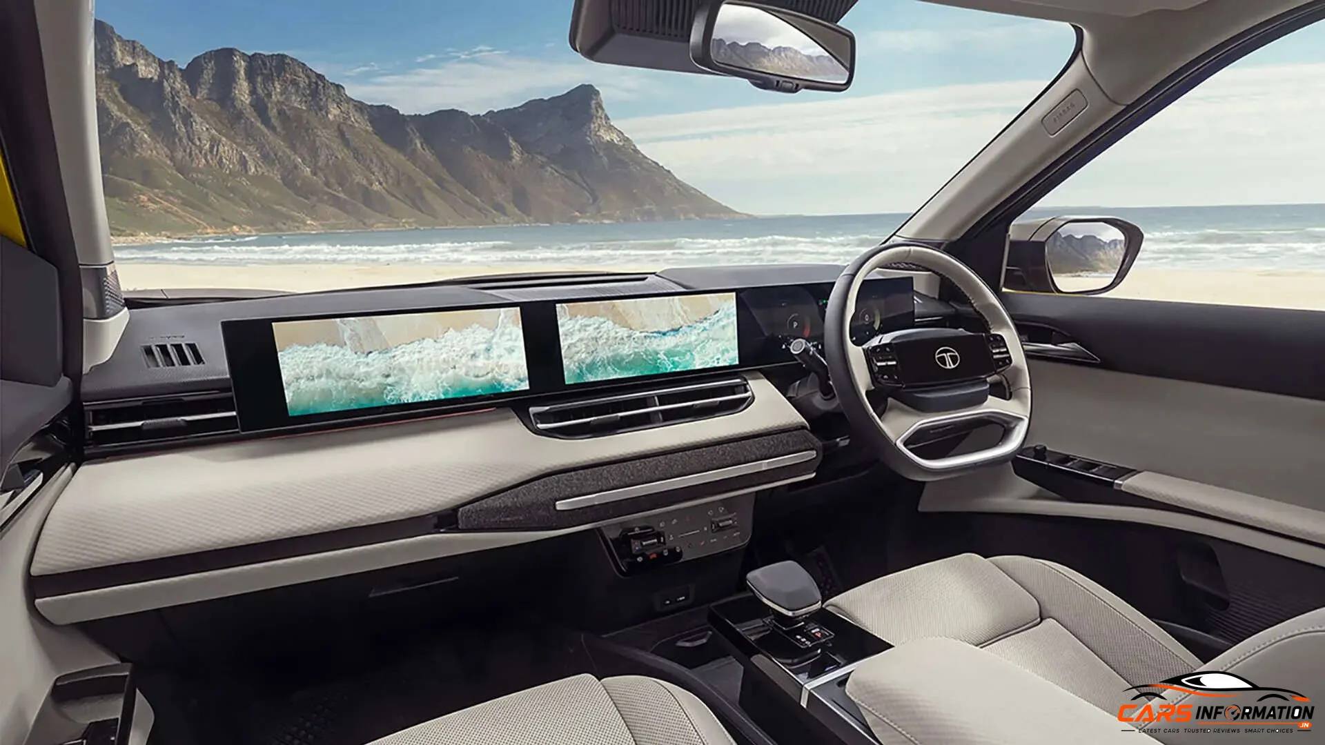 Tata Sierra EV cabin interior dashboard design