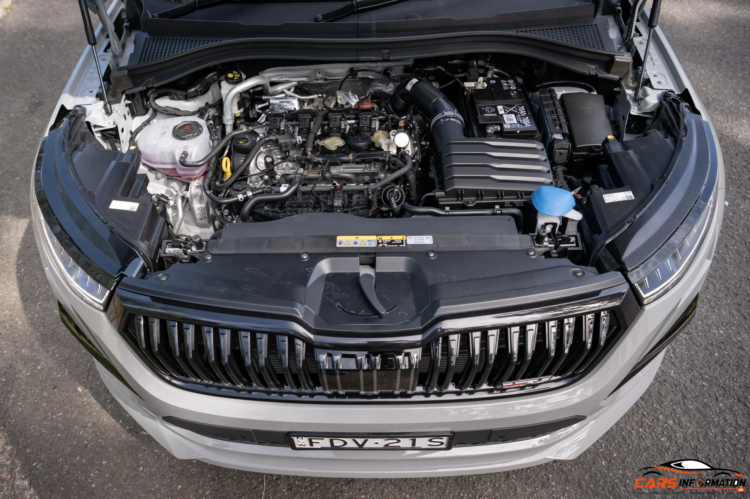 Skoda Kodiaq RS India engine bay performance specifications