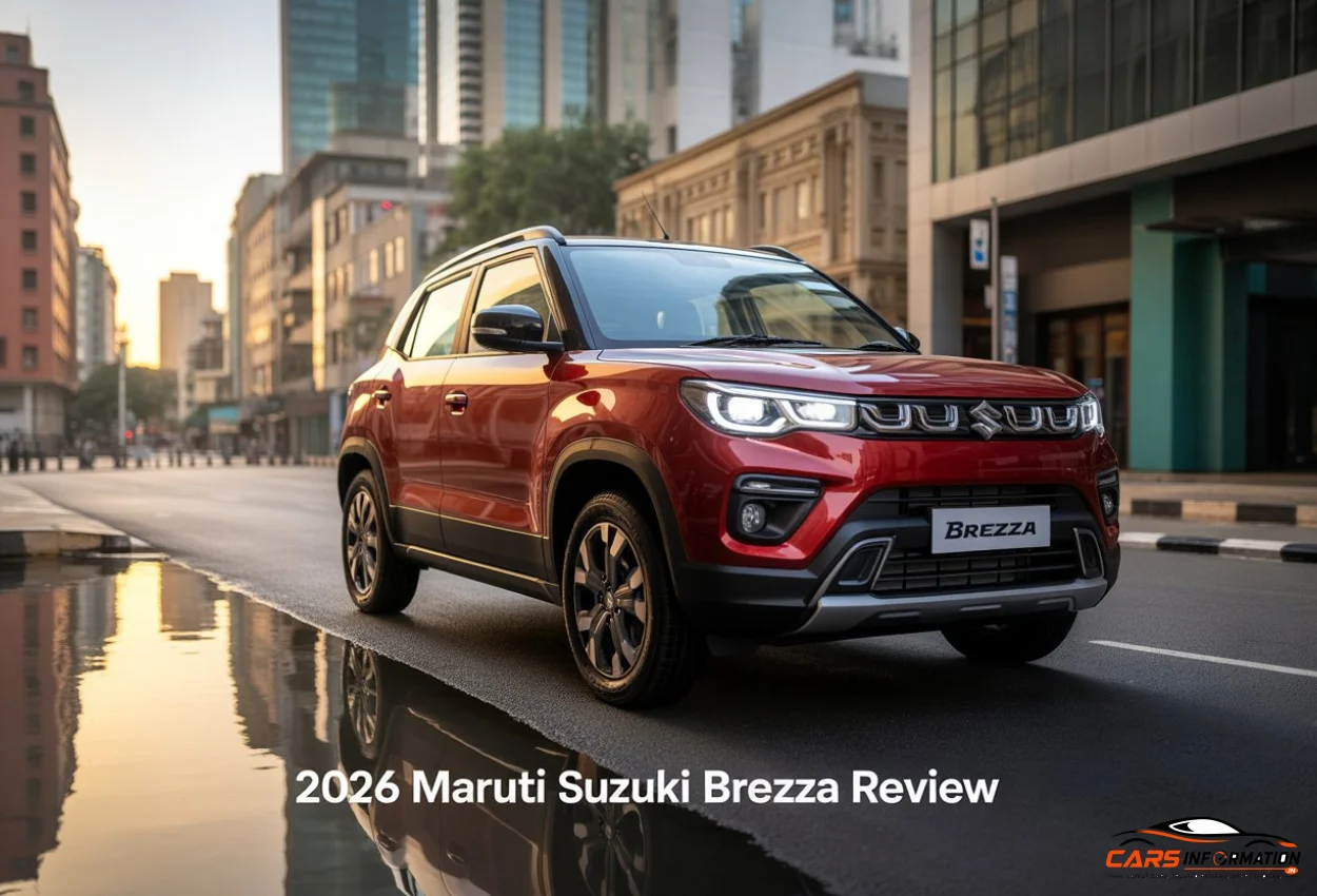 2026 Maruti Suzuki Brezza VXI front profile road test