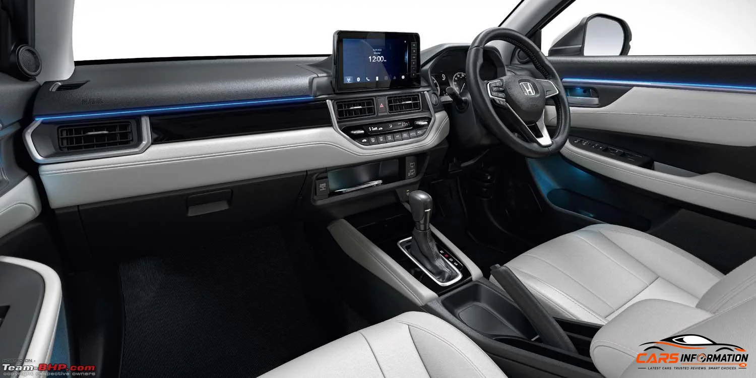 Honda Elevate Apex Edition cabin interior dashboard design