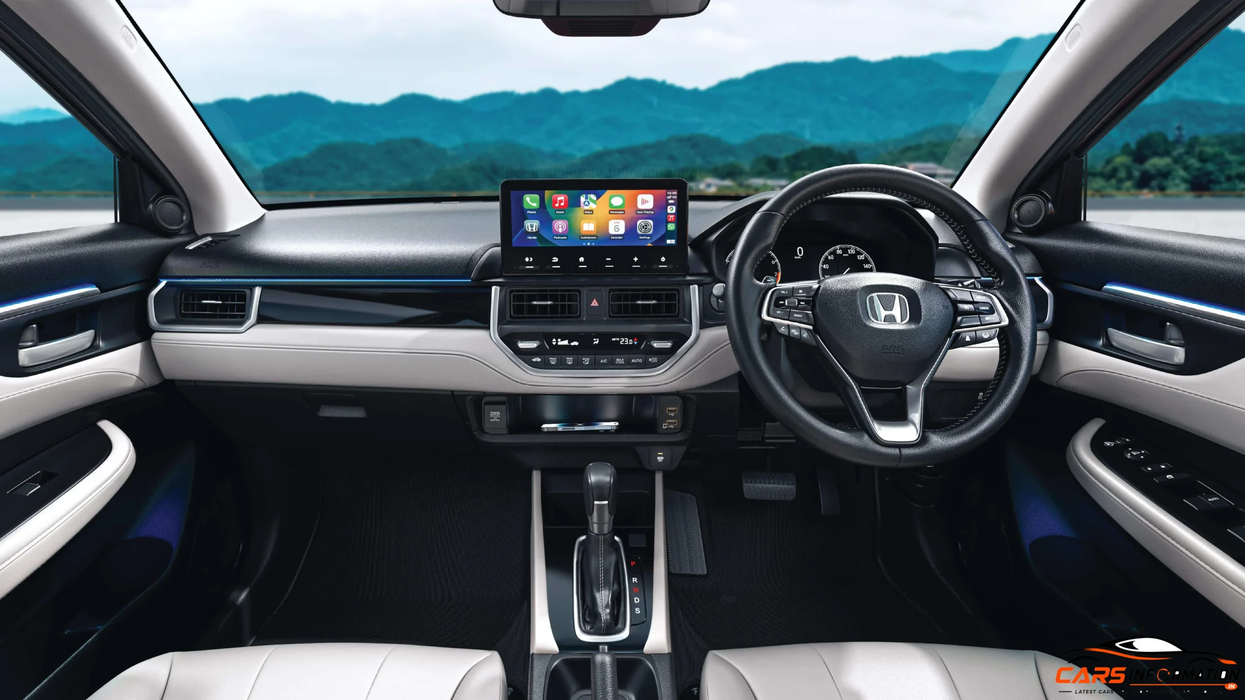Honda Elevate ZX cabin interior dashboard design