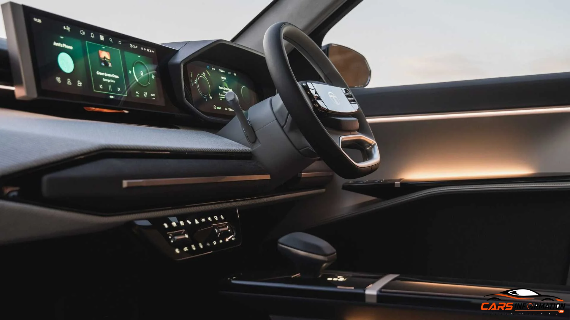 Tata Sierra Electric cabin interior dashboard design