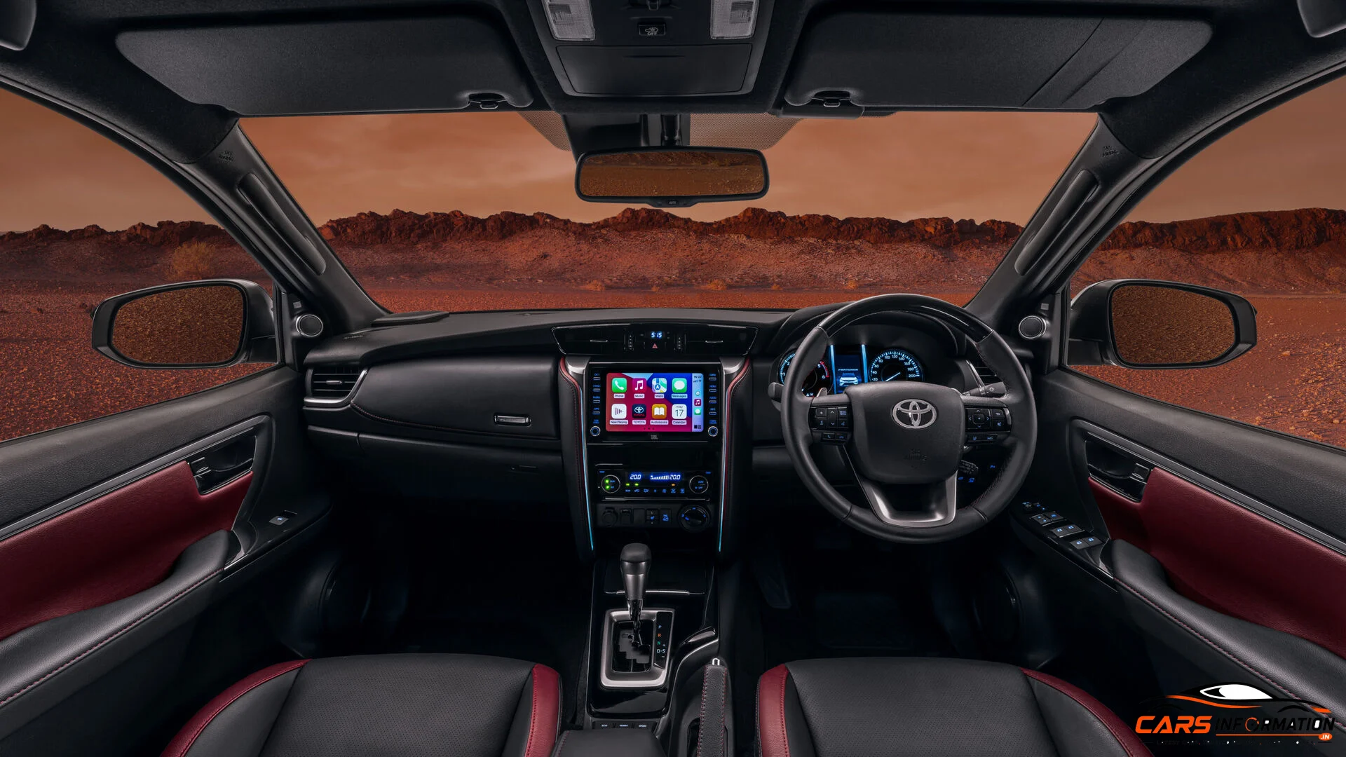 2026 Toyota Fortuner cabin interior dashboard design