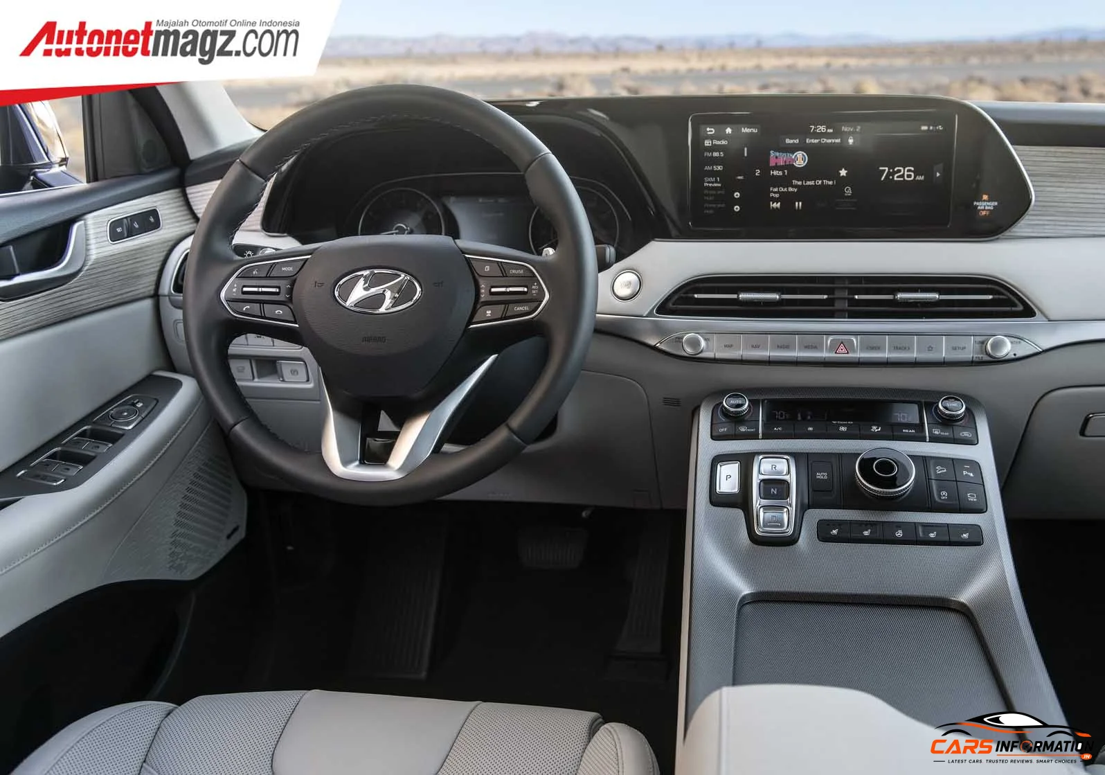 Hyundai Palisade cabin interior dashboard design