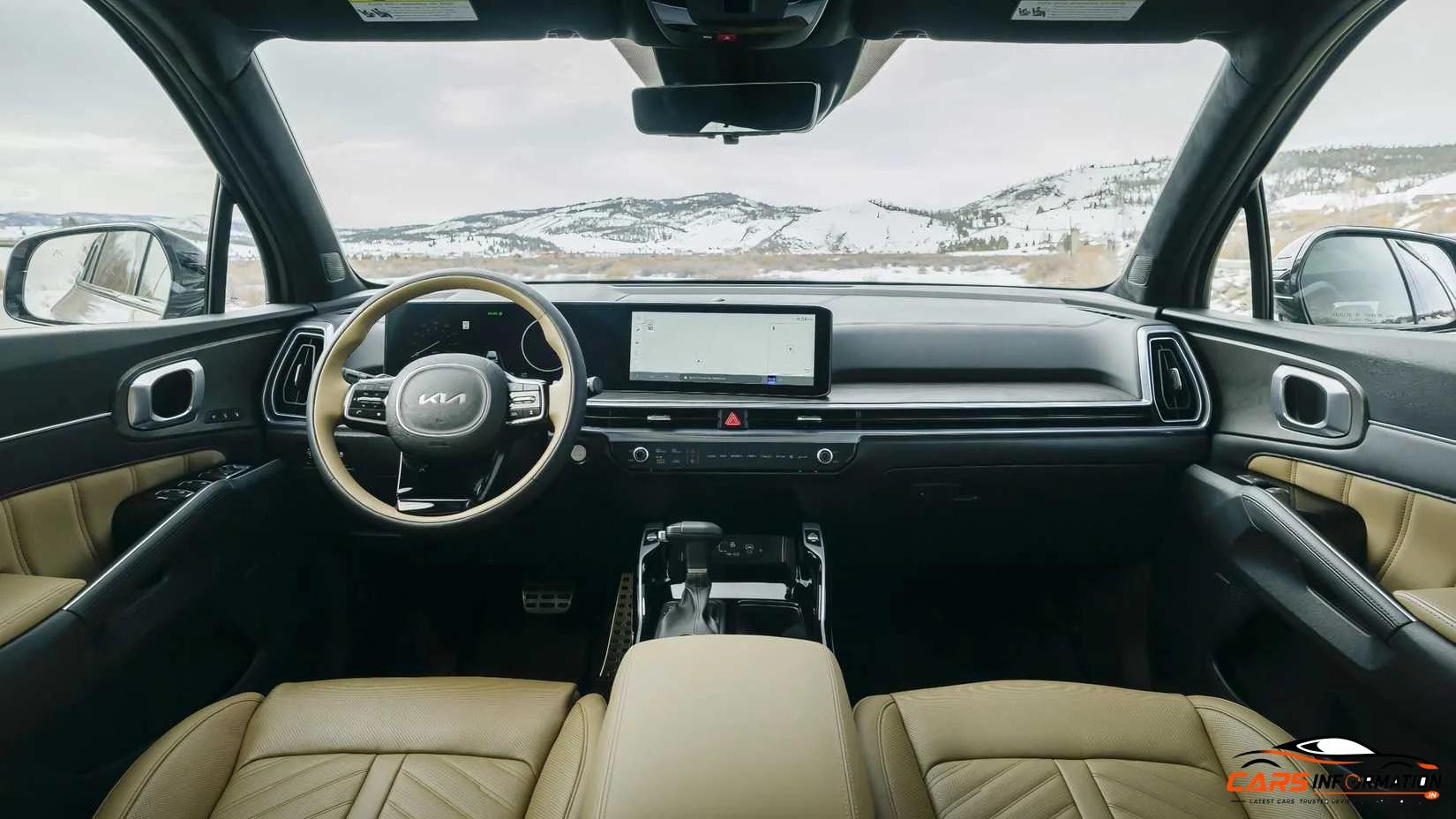 Kia Sorento India cabin interior dashboard design