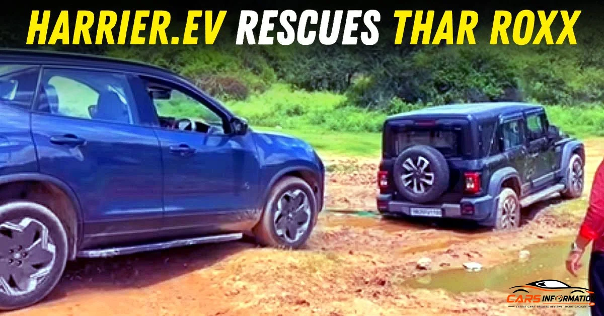 Tata Harrier vs Mahindra Thar Roxx rear profile styling