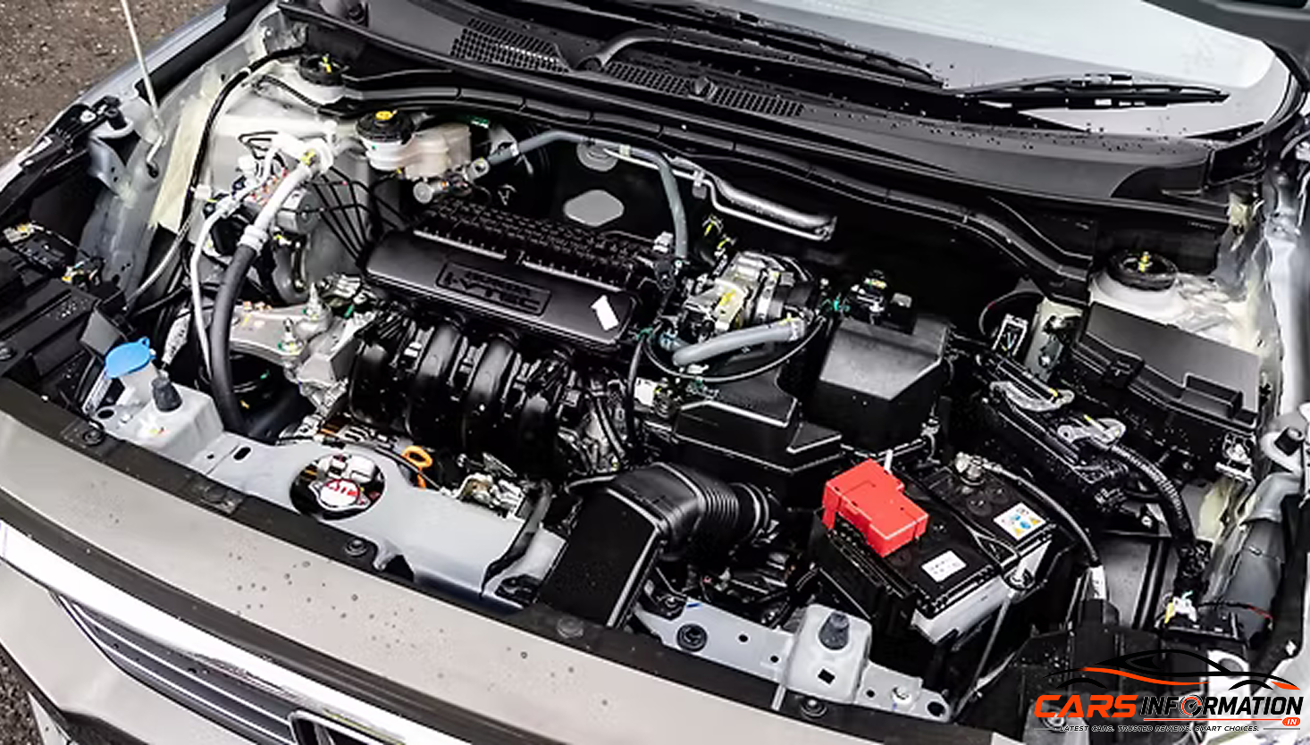 Honda Amaze V base model engine bay performance specifications